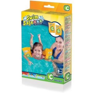 Inflatable Bestway Arm Bands Swim Safe Yellow 25cm x 15cm