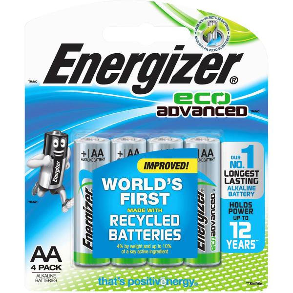 Energizer Eco Advanced AA Battery - 4 Pack