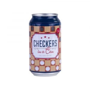 Checkers In a Can - Travel Board Game
