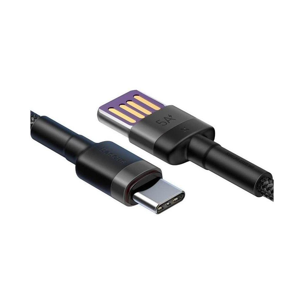 Baseus Type-C to Double-sided USB Quick Charging Cable - Black - 1m - Image 2