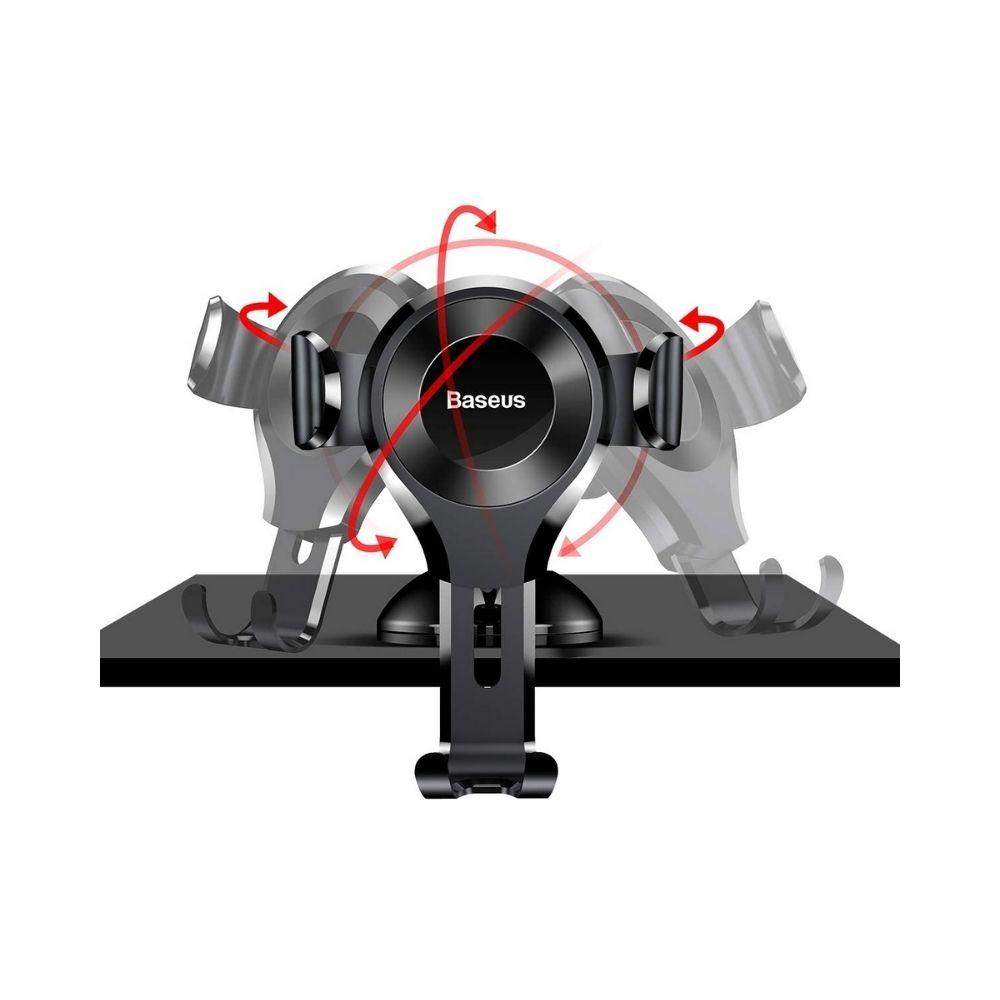 Baseus Gravity Osculum Auto-Lock Suction Cup Car Mount Phone Holder - Image 2