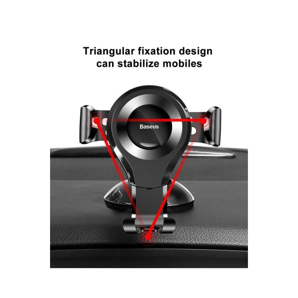 Baseus Gravity Osculum Auto-Lock Suction Cup Car Mount Phone Holder - Image 4