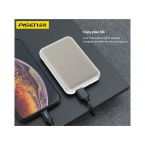 Pisen Mini Power Bank 5000mAh - Dual USB and Type C