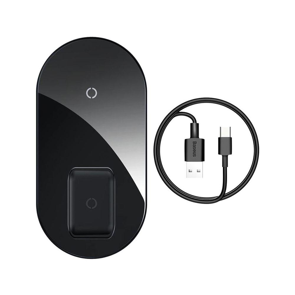 Baseus 2-in-1 Wireless Charger - Black - Image 8