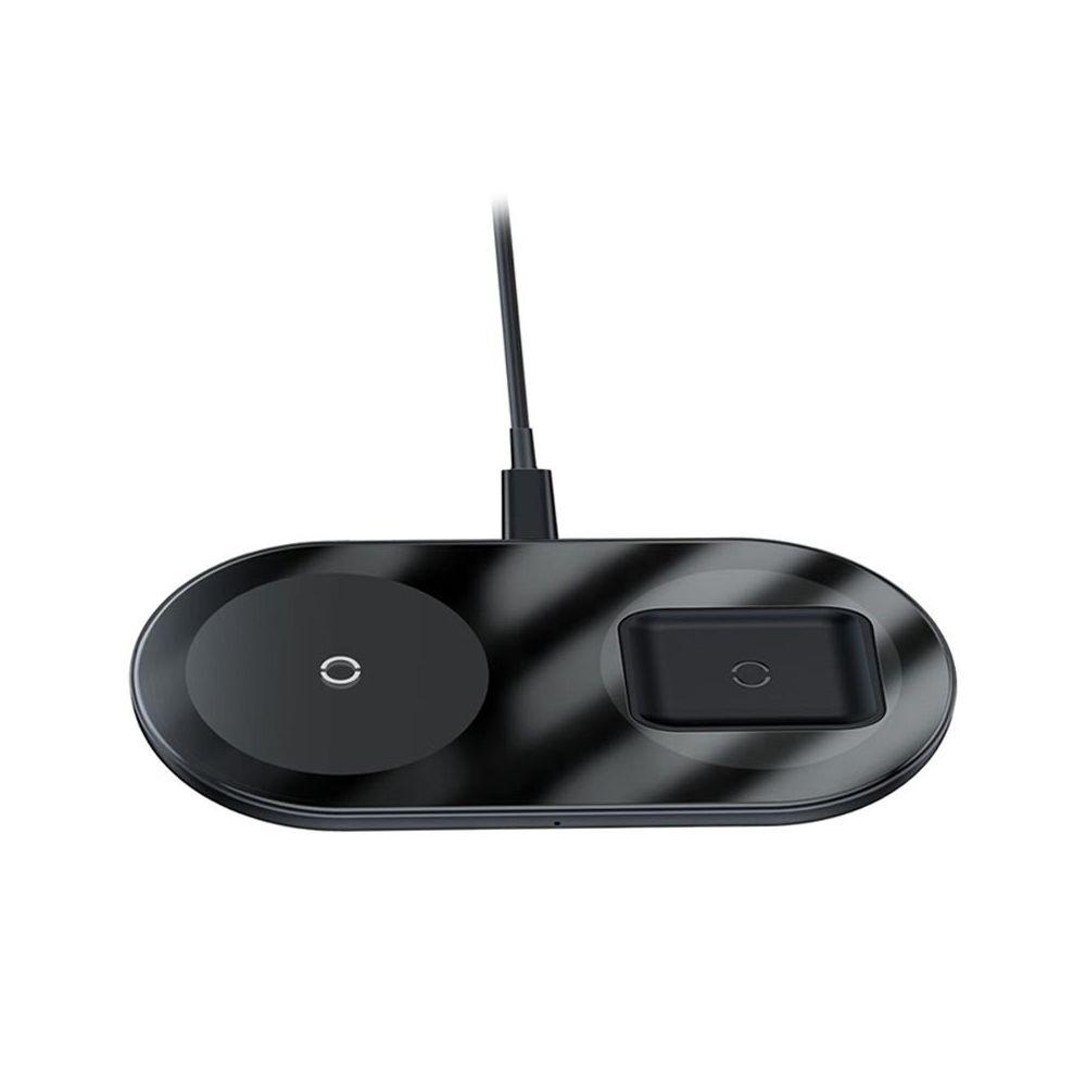 Baseus 2-in-1 Wireless Charger - Black - Image 7