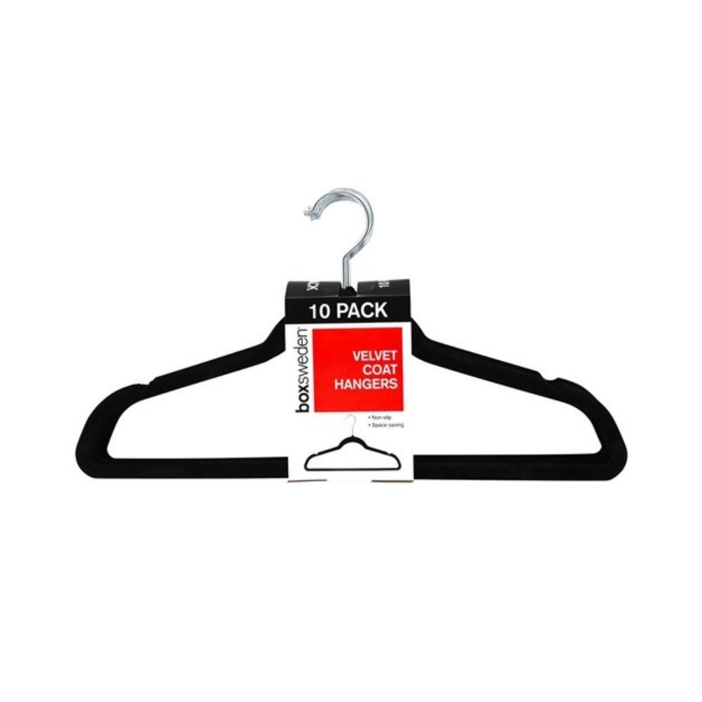Boxsweden Velvet Hanger 10 Pack - 44.5cm