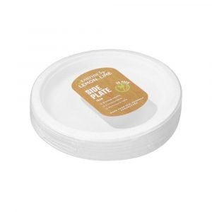 Lemon & Lime ECO Sugarcane Side Bowl White - 30 Pack - 18cm