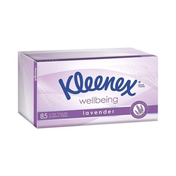 Kleenex Lavender Wellbeing Tissues - 85 Pack