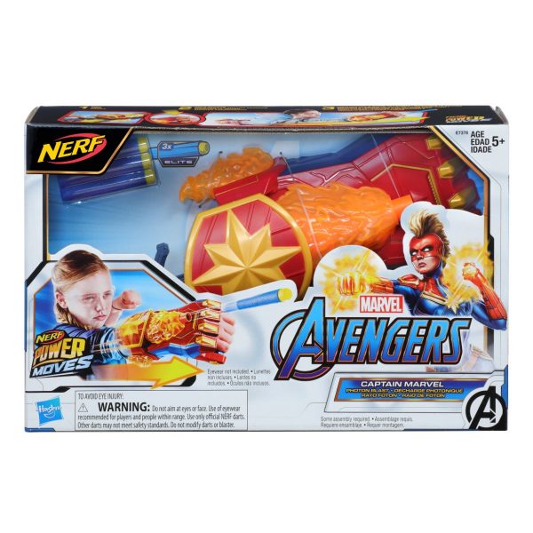 Marvel Avengers: Nerf Power Moves - Captain Marvel Photon Blaster