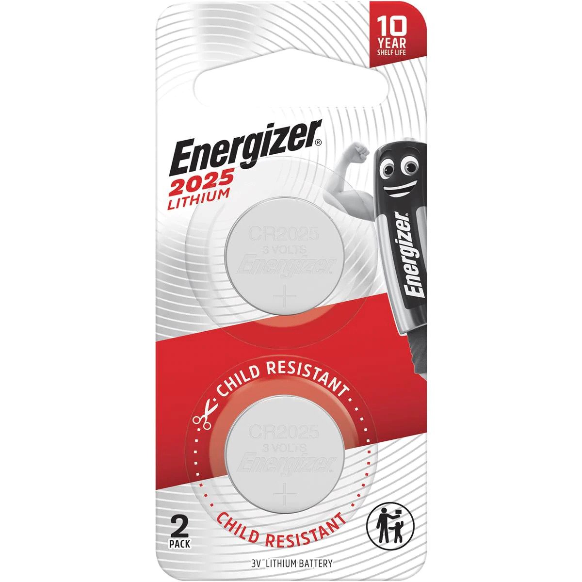 Energizer 3V 2025 Lithium Battery - 2 Pack