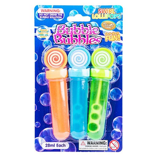 Bubbles Lollipop 28ml - 3pk