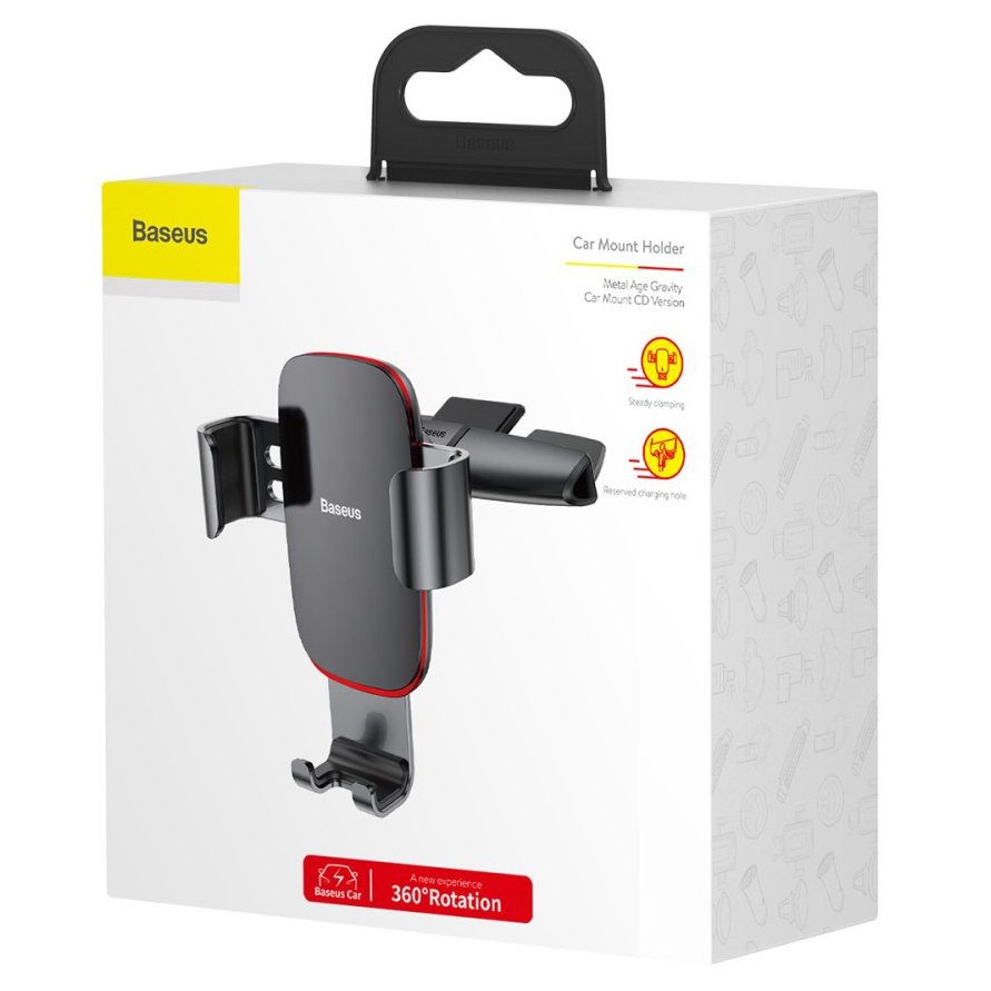 Baseus Metal Age Gravity CD Slot (Insert) Car Mount Holder - Image 4