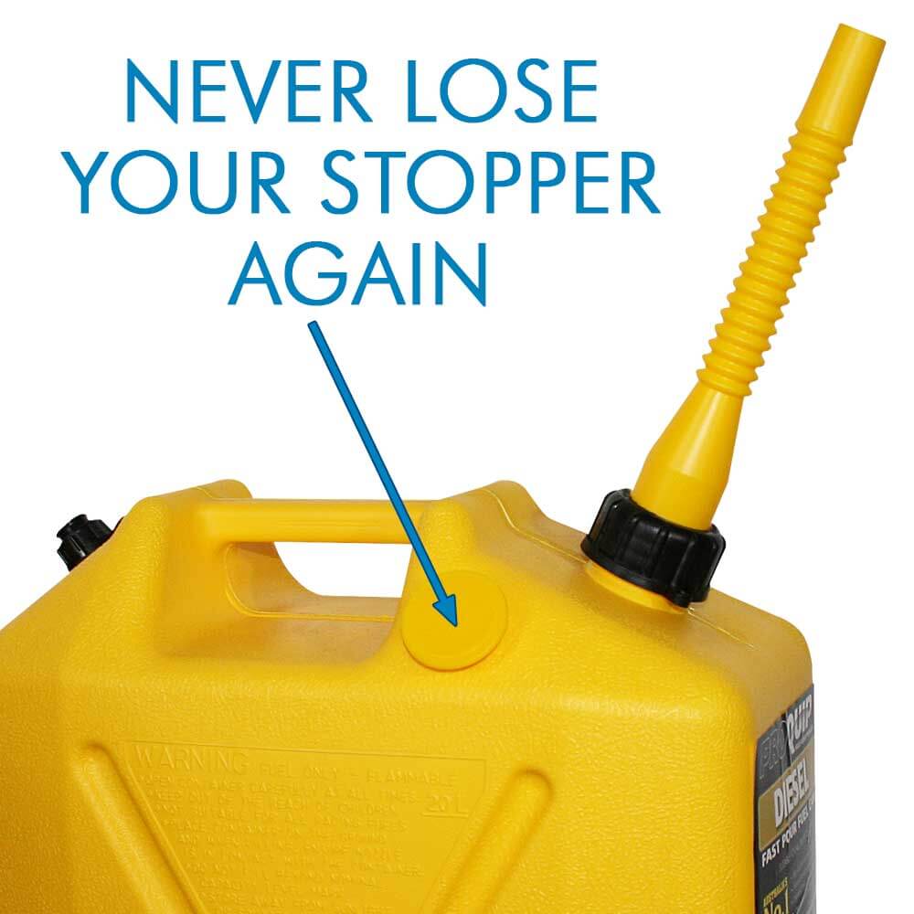 Pro Quip 20L Plastic Fast Pour Fuel Can – Diesel Yellow - Image 3