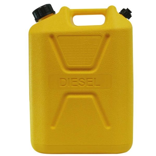 Pro Quip 10L Plastic Fast Pour Fuel Can – Diesel Yellow