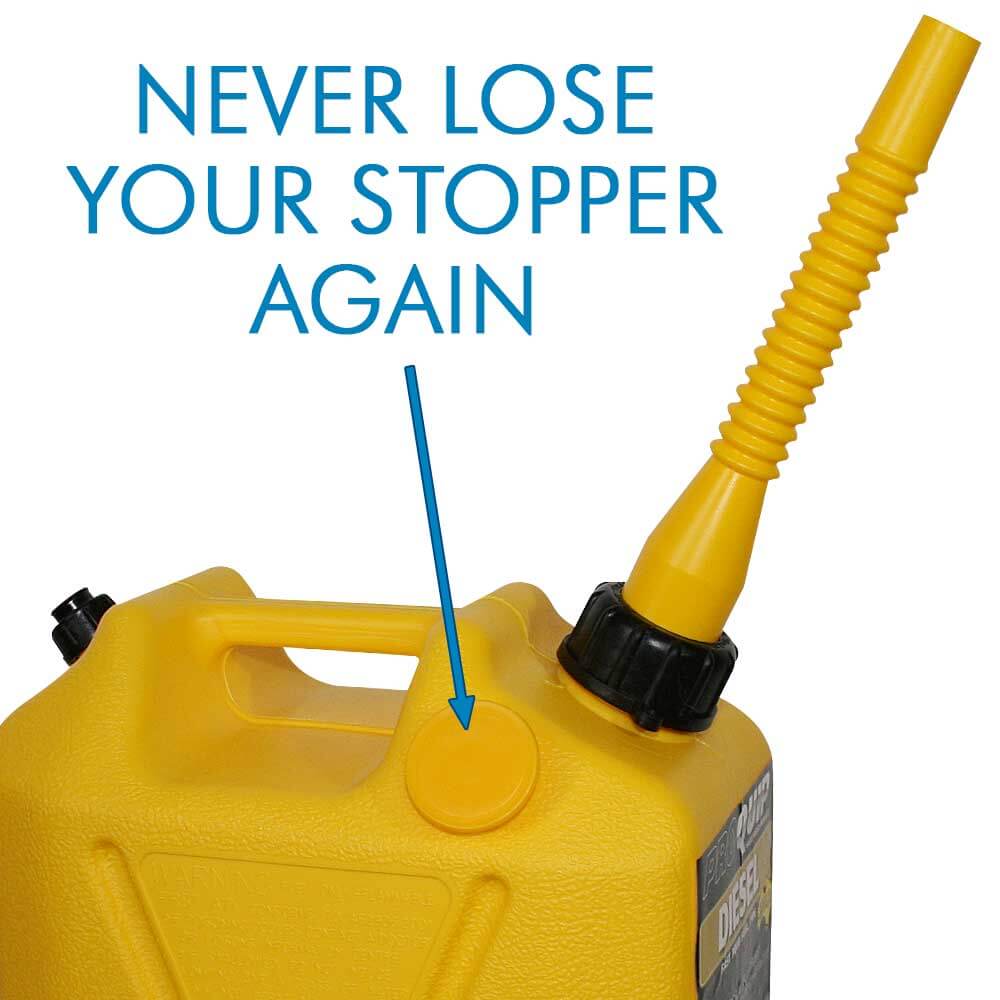 Pro Quip 10L Plastic Fast Pour Fuel Can – Diesel Yellow - Image 3