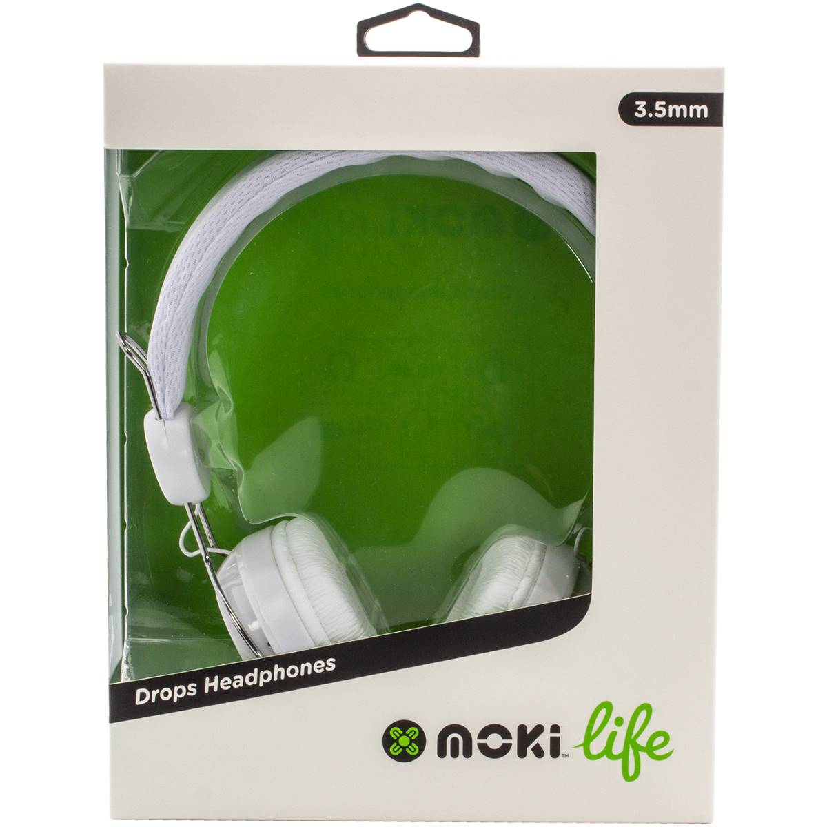 Moki Life Drops Headphones - White - Image 2