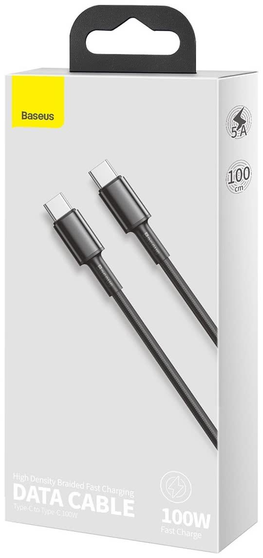 Baseus Braided Fast Charging Data Cable - Type-C to Type-C - 2m - Image 2