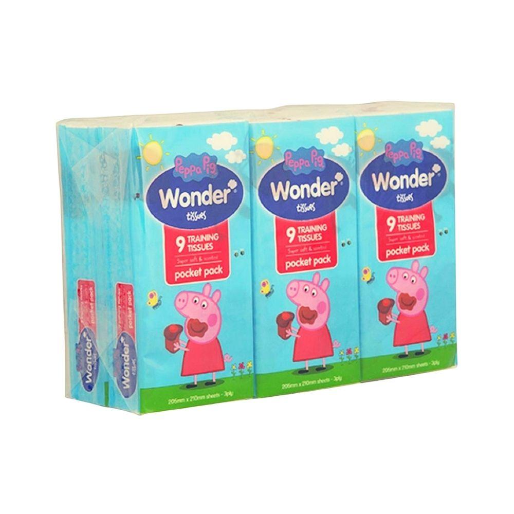 Wonder Peppa Pig Training Facial Pocket Tissues - 9 Pack