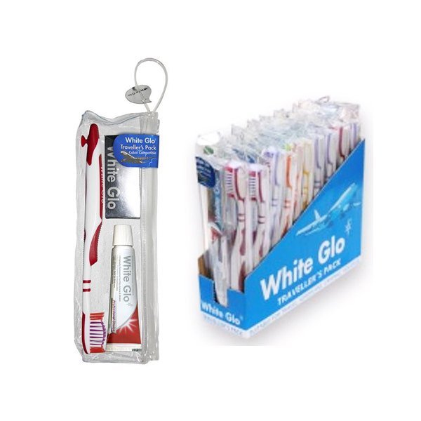 White Glo Toothbrush Traveller's Pack