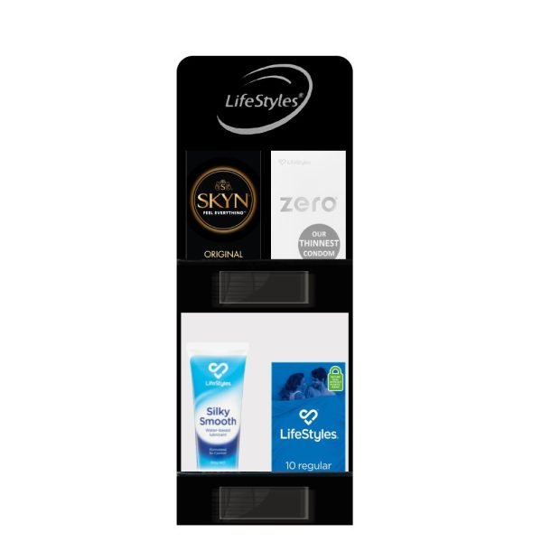 Lifestyles Condoms + Lubricant with Free Display Stand