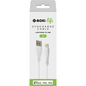 Moki Life Lightning Sync'n'Charge Cable 2m