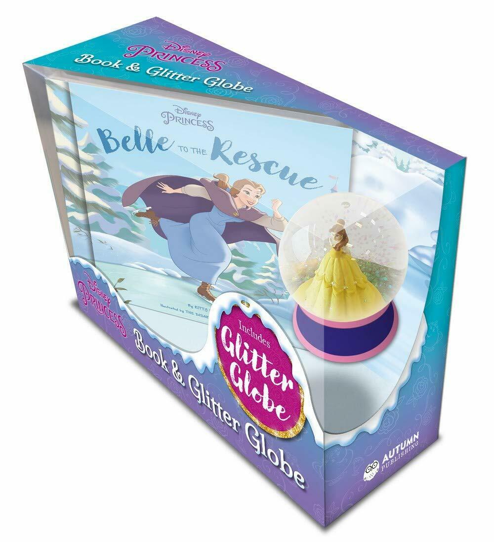 Disney Princess: Belle To The Rescue Book & Glitter Globe