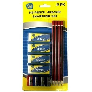Class Mate HB Pencil, Eraser and Sharpener Set