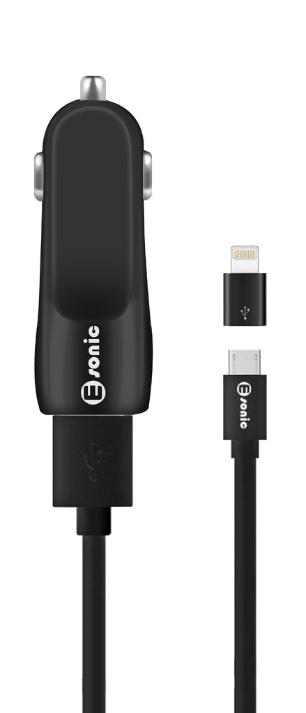 2in1 USB Car Charger for iPhone/iPad - Image 2
