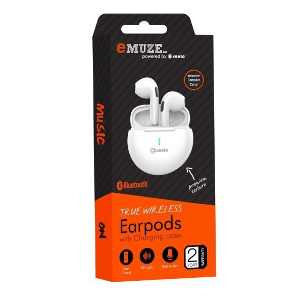 True Wireless Earpods with Charging Case