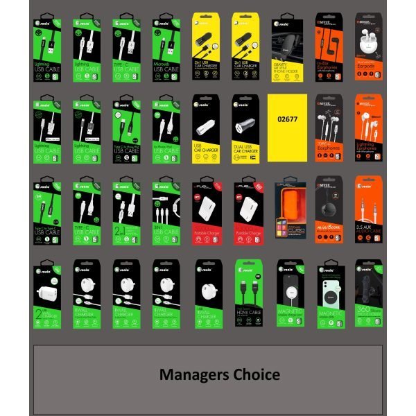 Phone Accessories Planogram - 1 Bay(90x120cm)