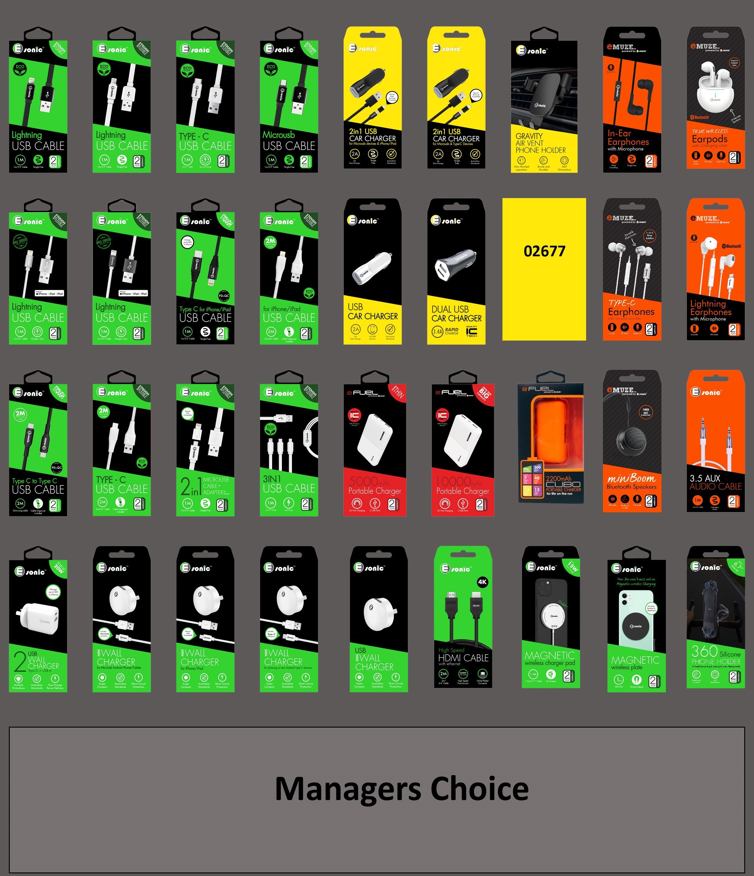 Phone Accessories Planogram - 1 Bay(90x120cm)