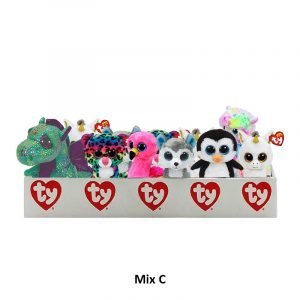 Ty Assorted Medium/Regular Plush with Counter Display Stand - Mix C - 38 Pieces