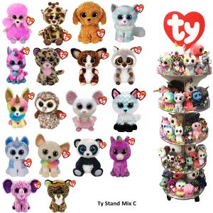 Ty Assorted Regular/Medium Plush with Stand - Mix C