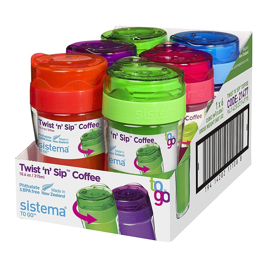 Sistema Small Twist ‘n’ Sip Coffee To Go Cup - 315ml - CDU