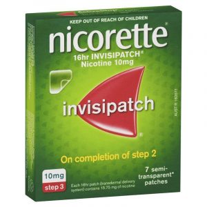 Nicorette Quit Smoking 16hr Invisipatch 10mg 7 Patches
