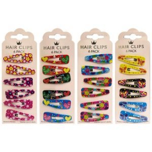 Snap Hair Clips - 55cm(6 Pack) - Assorted