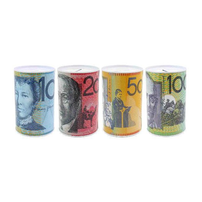 Money Tin - Small - Assorted - 11.5x18cm
