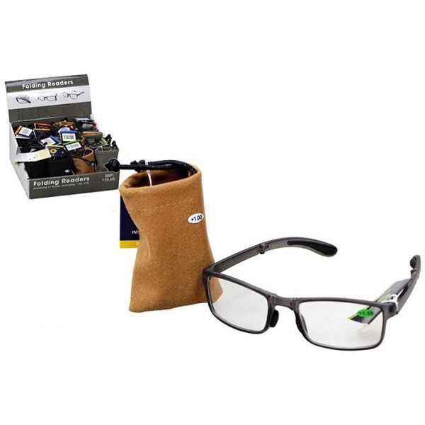 Plastic Folding Reading Glasses - Assorted 1.5-3.5 - CDU