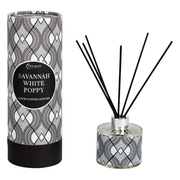 New Moon Luxury Scented Diffuser - Savannah White Poppy - 150ml