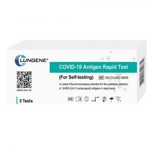 Clungene COVID-19 Rapid Antigen Nasal Swab Self Test 5pk