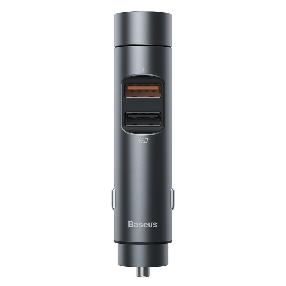 Baseus FM Transmitter Dual USB Car Charger and Bluetooth 5.0 MP3 Player - Image 4