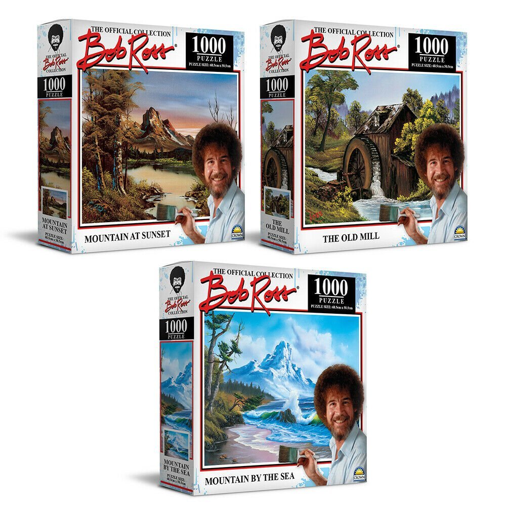 1000 Piece Bob Ross Jigsaw Puzzle - 68.5x50.5cm - Assorted