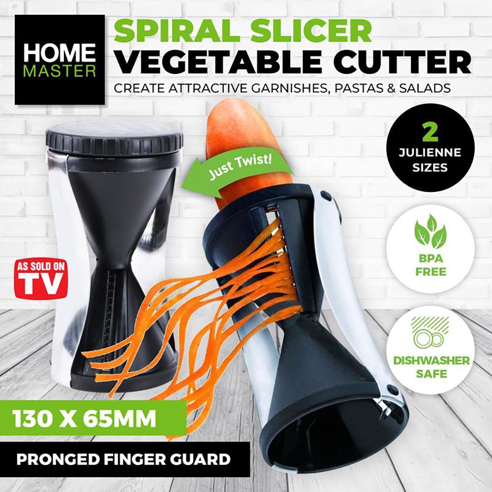 Home Master Spiral Vegetable Slicer - 13 x 6.5cm - Image 2