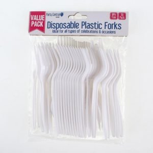 Disposable Cutlery Plastic Fork - 15cm - 50 Pack