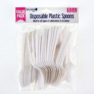 Disposable Cutlery Plastic Spoon - 14.5cm - 50 Pack