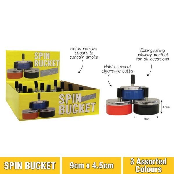 Spinner Ashtray Butt Bucket