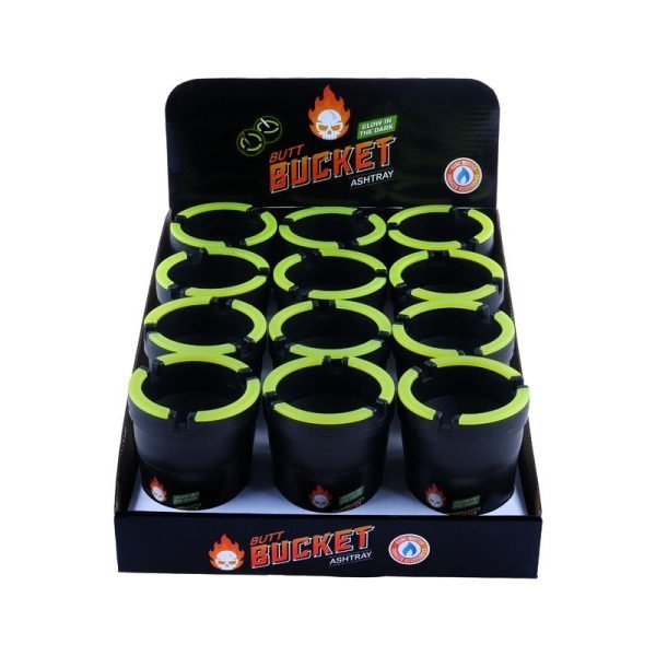 Glow In The Dark Ashtray Butt Bucket