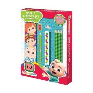 CoComelon Book And Activity Set with Pencil Tin