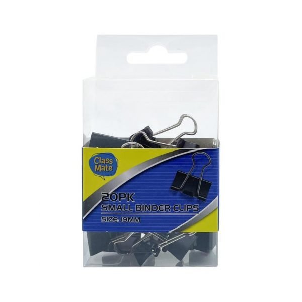 Class Mate Binder Clips - 19mm - 20 Pack