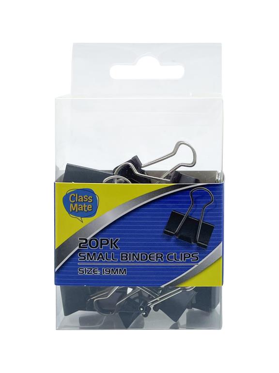 Class Mate Binder Clips - 19mm - 20 Pack